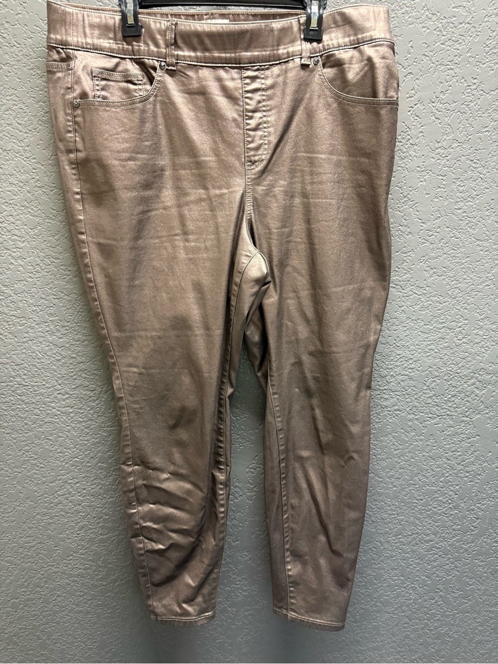 Lane Bryant Metallic Taupe Jeggings